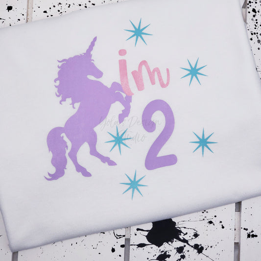 2nd Birthday Unicorn shirt