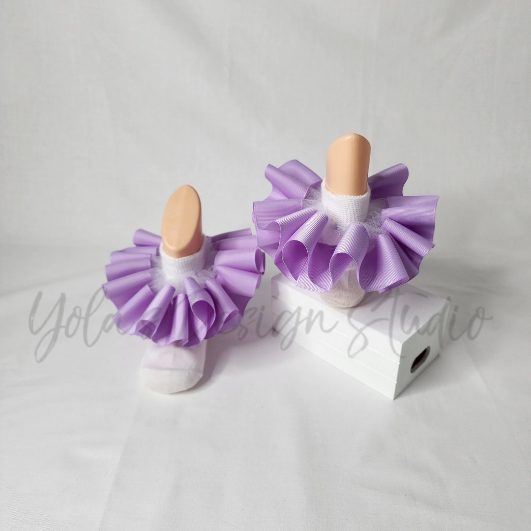 Lilac Tutu Anklets