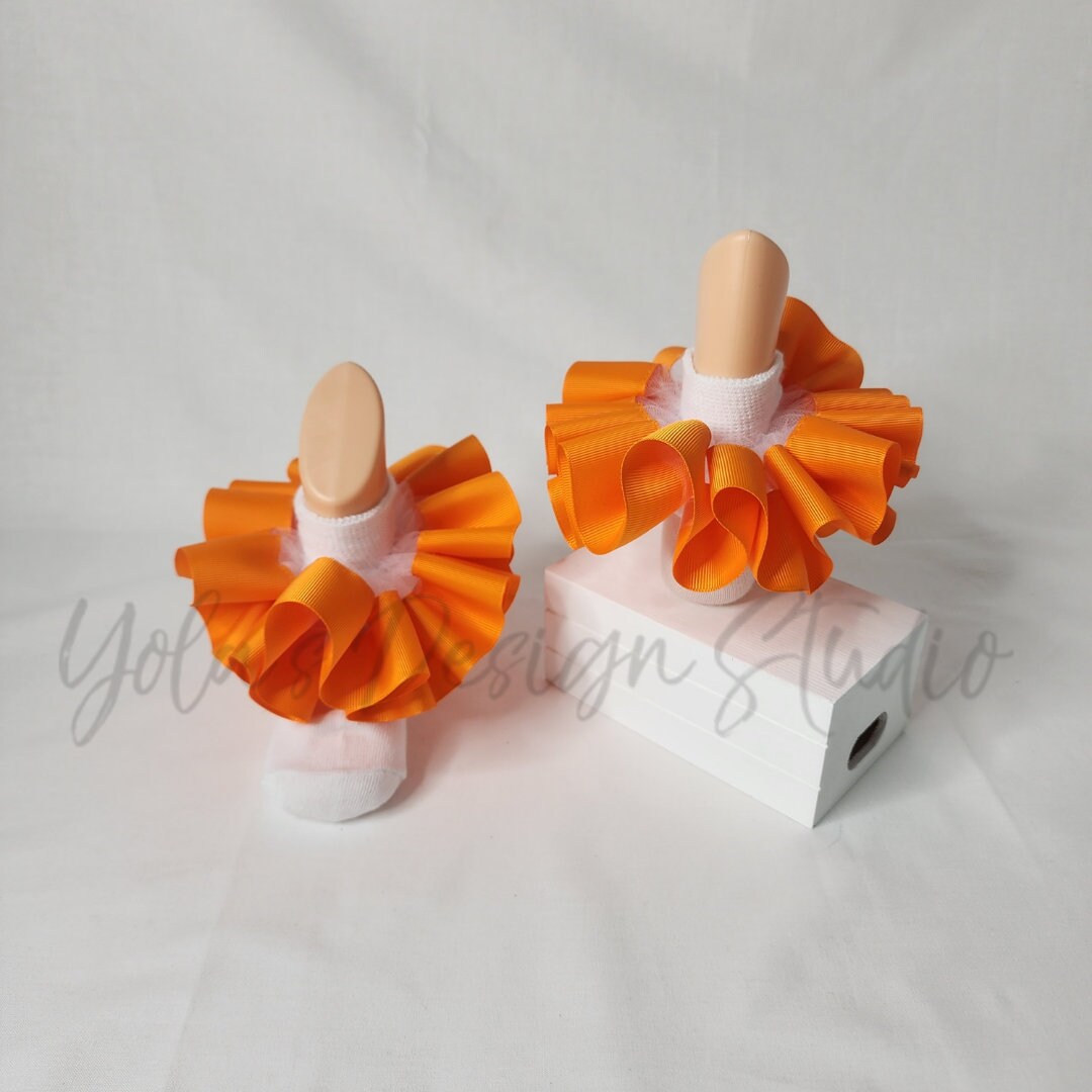 Orange Tutu Anklets